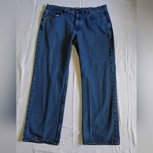 Blue Mountain Men's Dark Wash Relaxed Fit Denim Jeans | Sz 40x32